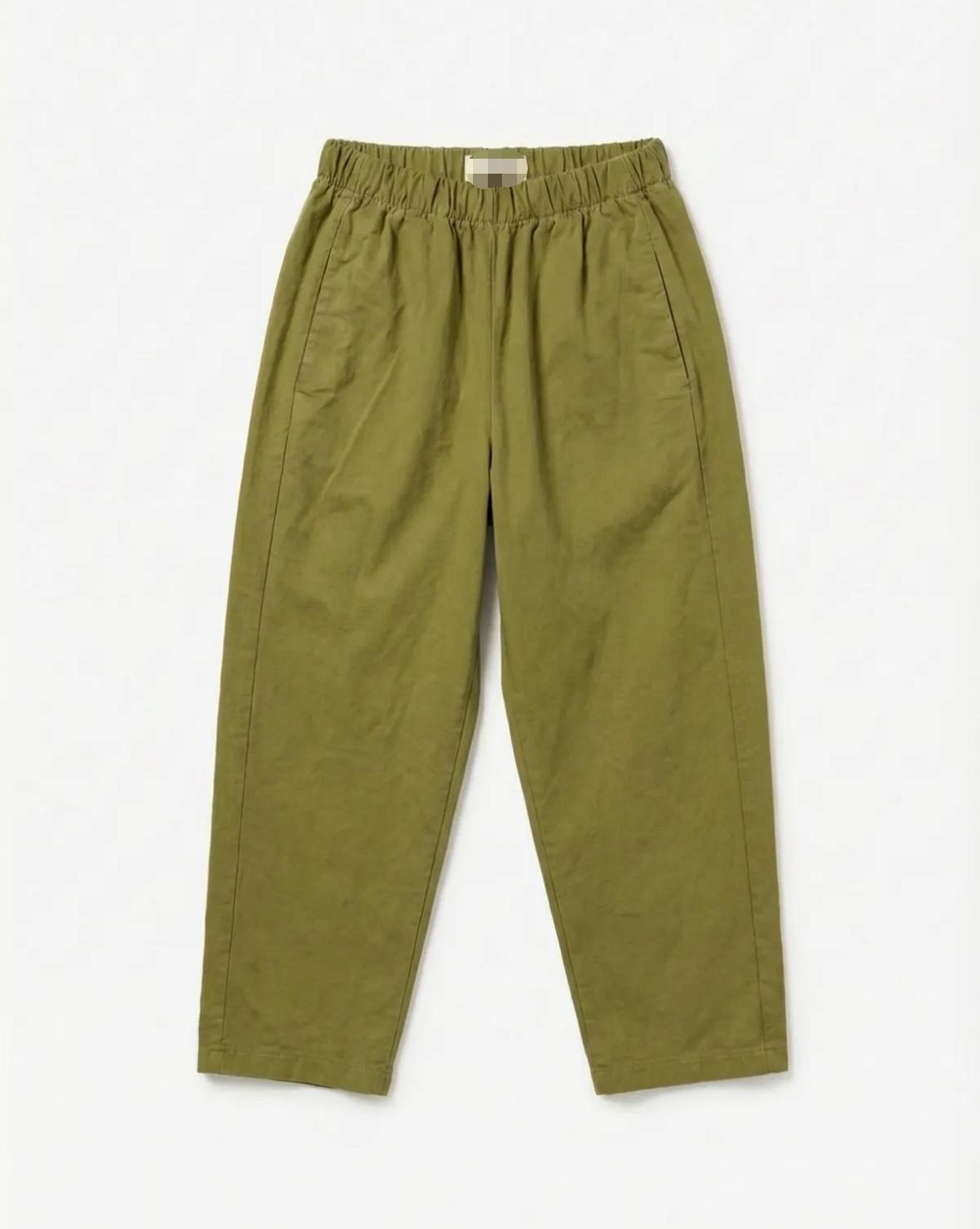ELASTICATED WAIST BARREL TROUSER