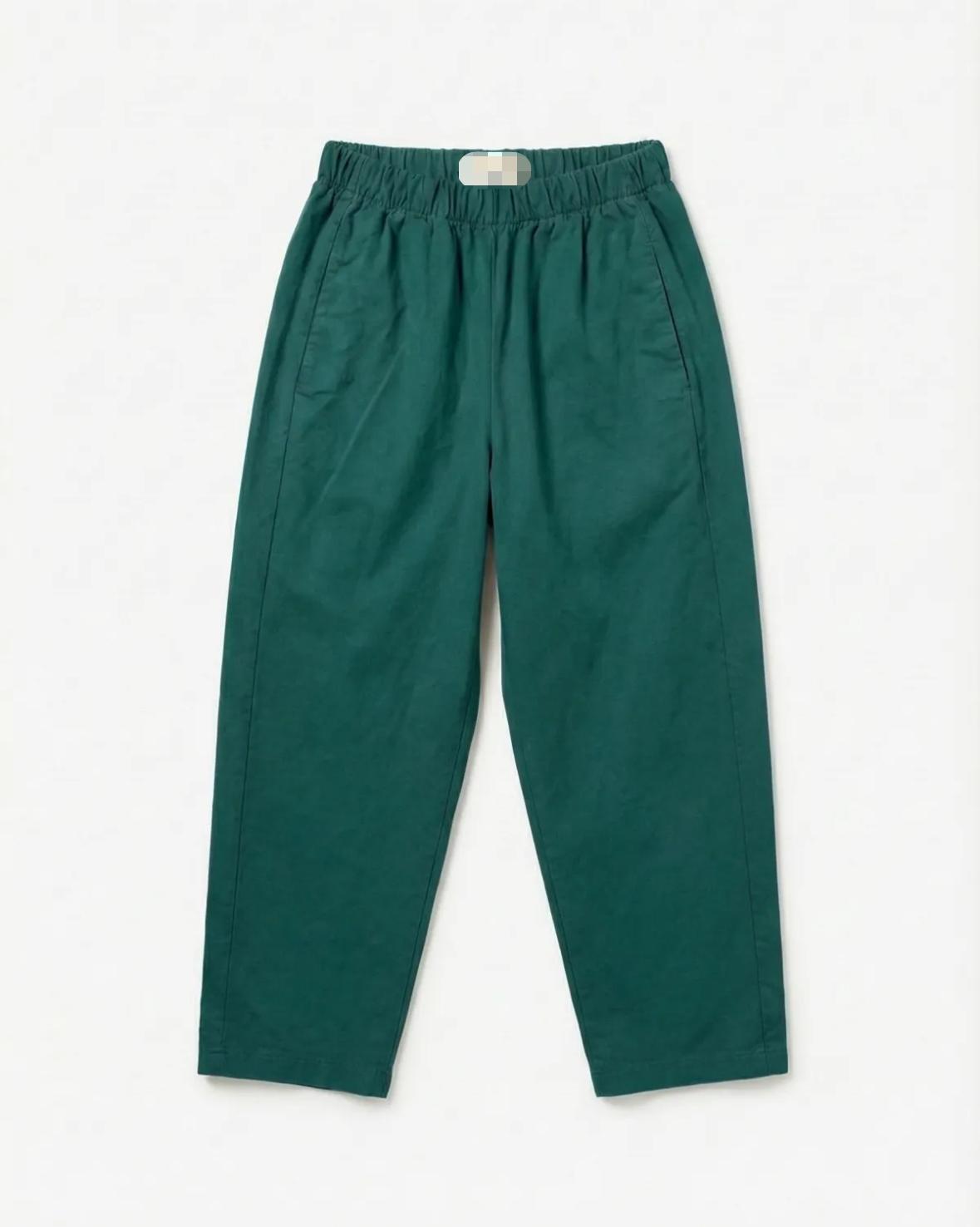 ELASTICATED WAIST BARREL TROUSER