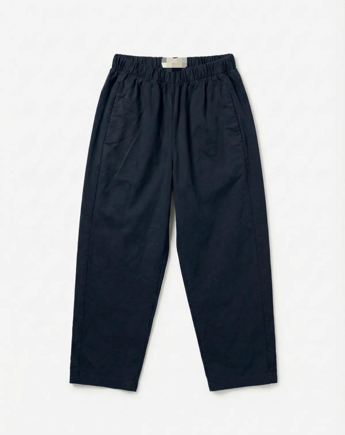 ELASTICATED WAIST BARREL TROUSER