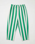 ELASTICATED WAIST STRIPE BARREL PANT