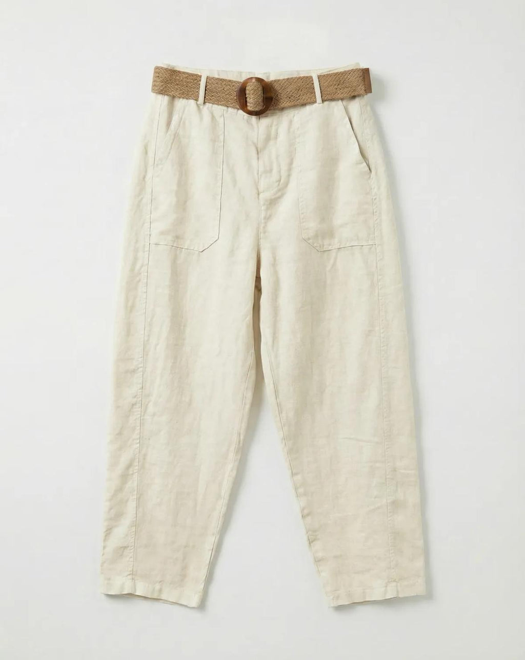 BELTED BARREL PANT