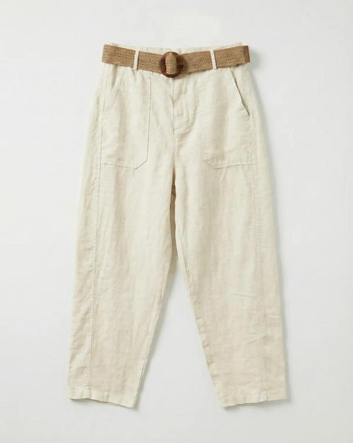 BELTED BARREL PANT
