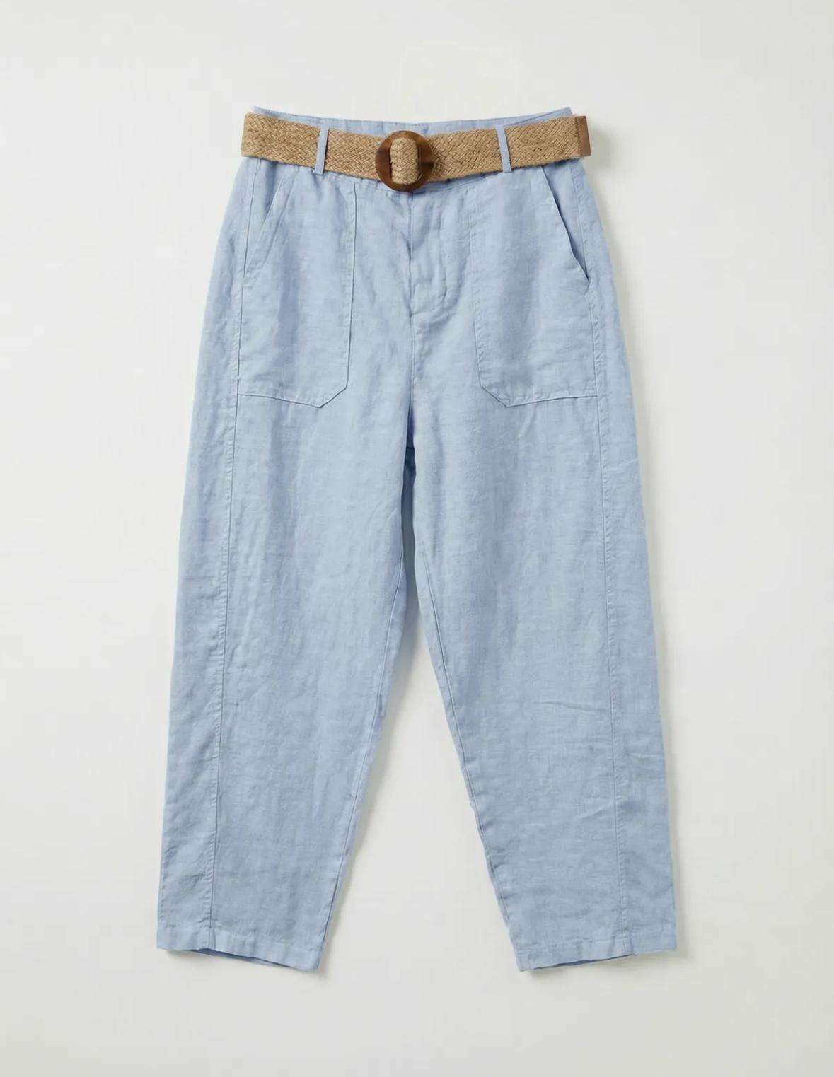 BELTED BARREL PANT