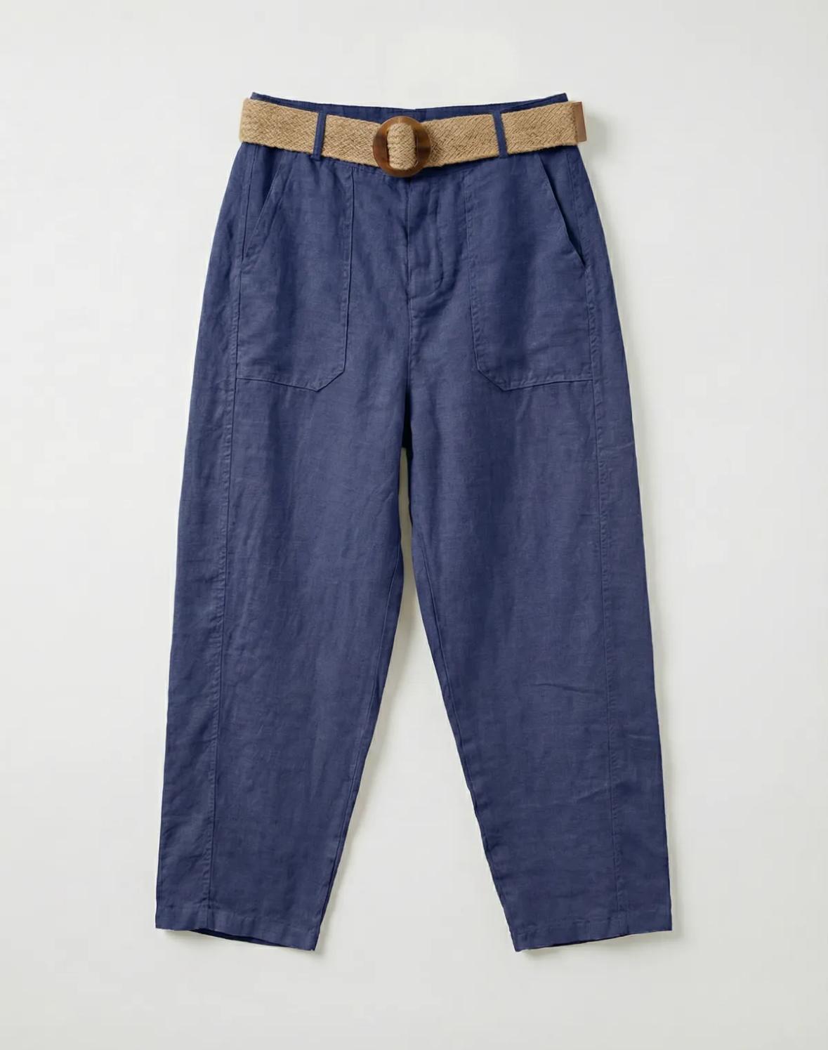 BELTED BARREL PANT